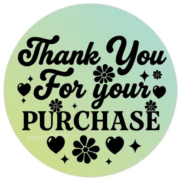 Thank You for Your Purchase Stickers – 2" Round Labels for Packaging – 100 PCS - Picture 7 of 15